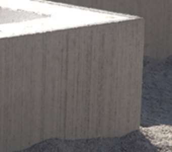 Ett hörn på Bender Sockelelement vid husbyggnation.